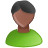 user male black green black Icon